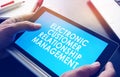 The ECRM electronic customer relationship management. Royalty Free Stock Photo