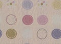 Ecru wrapping paper with circles