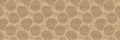 Ecru recycled corrugated card paper border texture. Patterned neutral brown kraft edge trim with ribbed texture effect