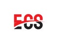 ECS Letter Initial Logo Design Vector Illustration
