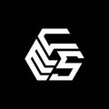 ECS letter logo design on black background. ECS creative initials letter logo concept. ECS letter design