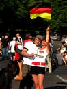 Ecstatic German Couple after the football world cu