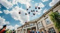 Ecstatic Graduates Celebrating Success