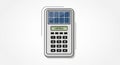 Ectangular garage keypad features a numeric pad with buttons numbered Royalty Free Stock Photo