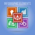 ector infographic elements with integrated icons