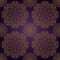 Ector seamless pattern in boho style.