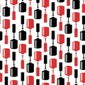 Ector seamless pattern with nail polish bottles.