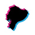 Ecuador country silhouette