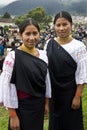 Ecuador - Ecuadorian women in Otavalo Royalty Free Stock Photo