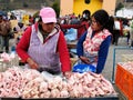 Ecuador, Ethnic market in the Pujili village Royalty Free Stock Photo