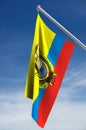 Ecuador flag Royalty Free Stock Photo