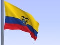 Ecuador flag Royalty Free Stock Photo