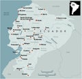 Ecuador map Royalty Free Stock Photo