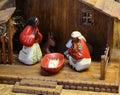 Ecuador Nativity scene with the statues of the Holy Family