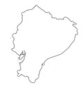 Ecuador outline map