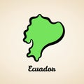 Ecuador - Outline Map