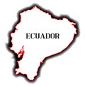 Ecuador Outline Map