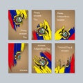 Ecuador Patriotic Cards for National Day.