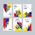 Ecuador Patriotic Cards for National Day.