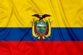 Ecuador Silk flag Royalty Free Stock Photo