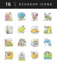 Ecuador symbols Vector