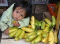 Ecuadorian Child With Bananas