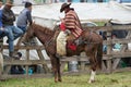 Ecuadorian cowboy on horse