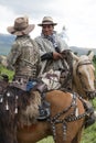 Ecuadorian cowboys on horseback