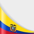 Ecuadorian flag background. Vector illustration. Royalty Free Stock Photo