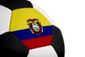 Ecuadorian Flag - Football Royalty Free Stock Photo