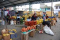 Ecuadorian people in a local market