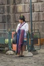 Ecuadorian Traditonal Costumed Woman