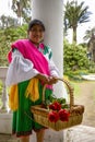 Ecuadorian woman at Hacienda La Compania - Ecuador Royalty Free Stock Photo