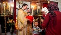 Ecumenical Patriarch Bartholomew I of Constantinople officiated sunday mass in Izmir