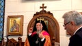 Ecumenical Patriarch Bartholomew I of Constantinople officiated sunday mass in Izmir