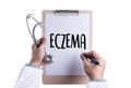 ECZEMA dermatitis eczema skin of patient , The problem with many Royalty Free Stock Photo