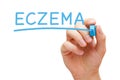 Eczema Handwritten With Blue Marker