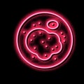 eczema skin disease neon glow icon illustration