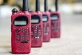 Ed color used walky talky Royalty Free Stock Photo