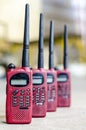 Ed color used walky talky Royalty Free Stock Photo