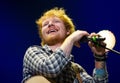 Ed Sheeran in concert at Prudential Center in New Jersey