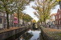 Edam canal in autumn Royalty Free Stock Photo