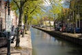 An Edam canal scene Royalty Free Stock Photo