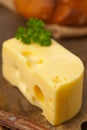 Edam cheese with bread