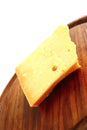 Edam cheese on wood Royalty Free Stock Photo
