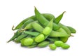 Edamame beans isolated on white Royalty Free Stock Photo