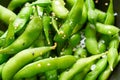 Edamame fresh soya beans close-up macro Royalty Free Stock Photo