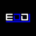 EDD letter logo creative design with vector graphic, EDD