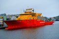 Edda Fauna state-of-the-art vessel docked in Kristiansund port