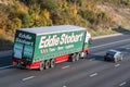 Road transport.Eddie Stobart lorry on the road